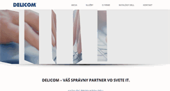 Desktop Screenshot of delicom.sk