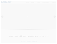 Tablet Screenshot of delicom.sk